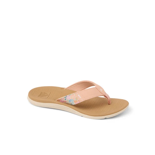 Reef Santa Ana Flip Flops in Peach/Tan