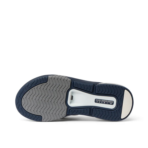 Reef Fanning Flip Flops in Navy/Grey