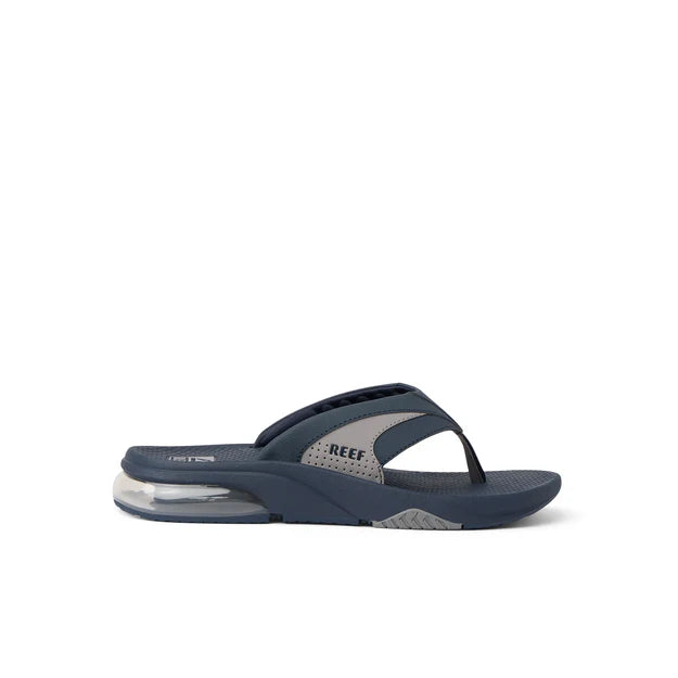 Reef Fanning Flip Flops in Navy/Grey