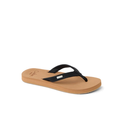 Reef Baja Sands Flip Flops in Black/Tan