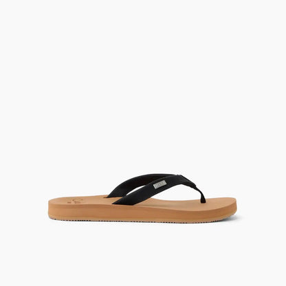 Reef Baja Sands Flip Flops in Black/Tan