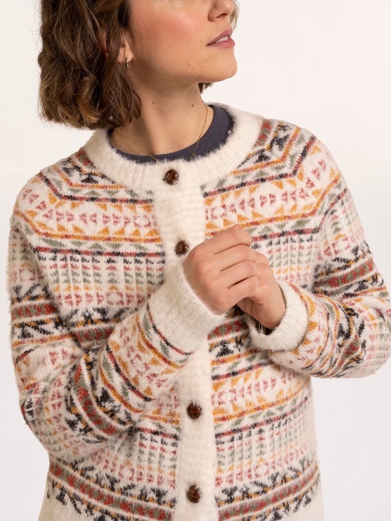 Brakeburn Gertrud Intarsia Knitted Cardigan