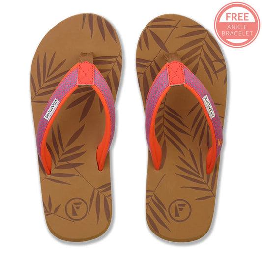Foamlife Harts Flip Flops in Latte Brown