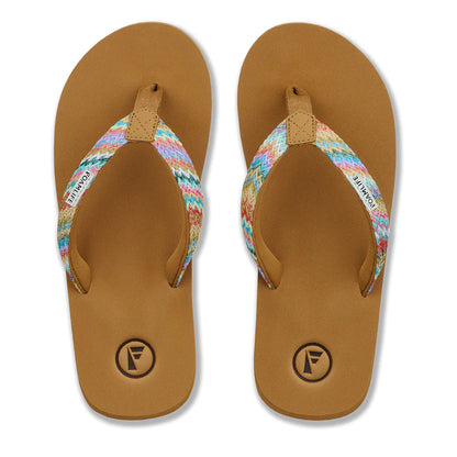 Foamlife K Bay Flip Flops in Latte Brown