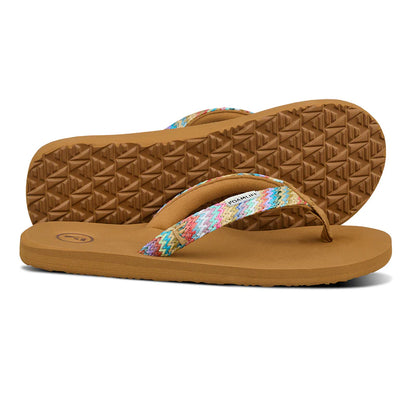 Foamlife K Bay Flip Flops in Latte Brown