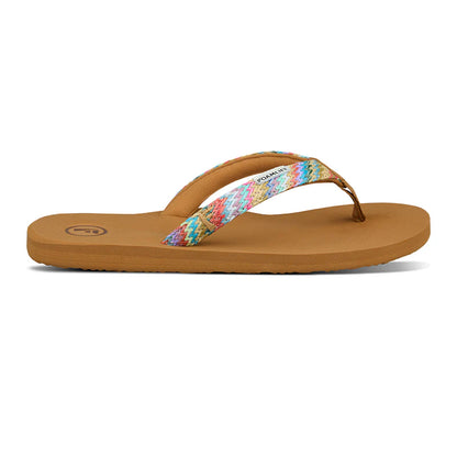 Foamlife K Bay Flip Flops in Latte Brown