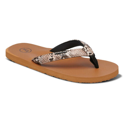 Foamlife Selene Flip Flops in Latte Brown