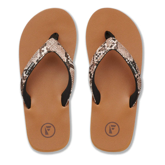 Foamlife Selene Flip Flops in Latte Brown