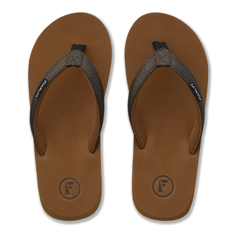 Foamlife Seales Earth Flip Flops in Brown