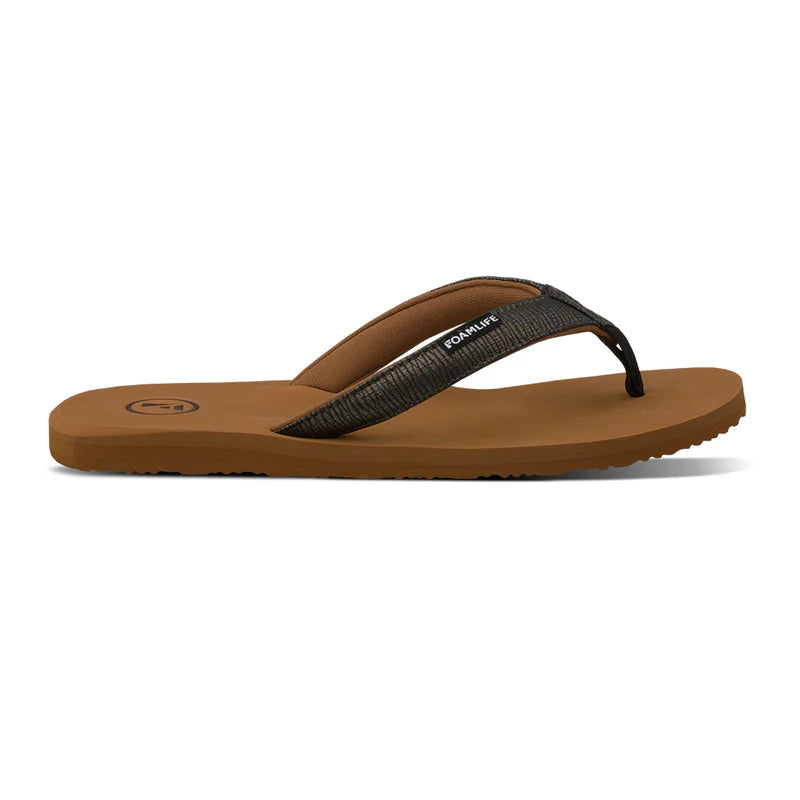 Foamlife Seales Earth Flip Flops in Brown