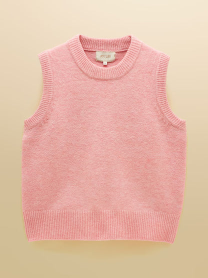 Joules Holly Pale Pink Knitted Vest