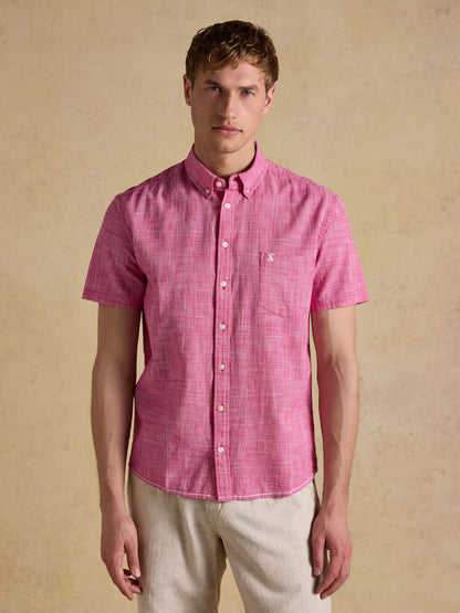 Joules Puppytooth Shirt in Pink