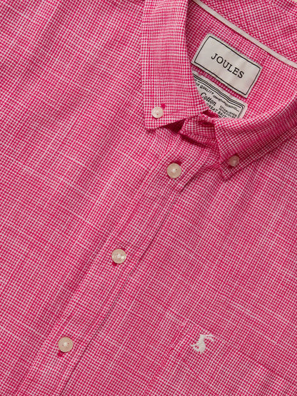 Joules Puppytooth Shirt in Pink