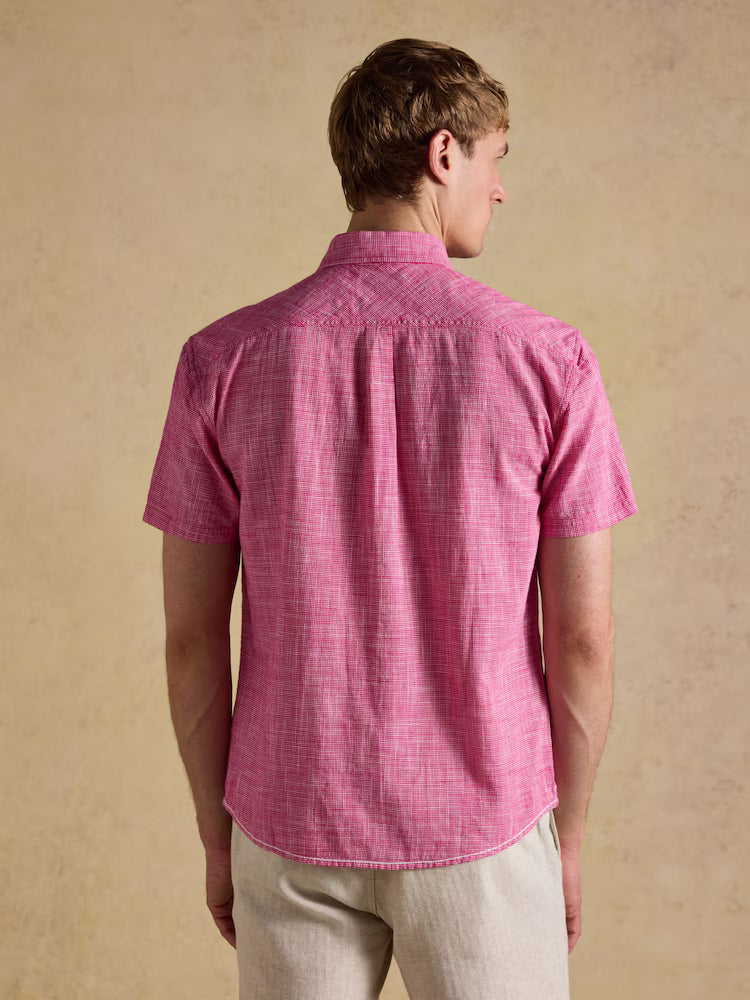 Joules Puppytooth Shirt in Pink