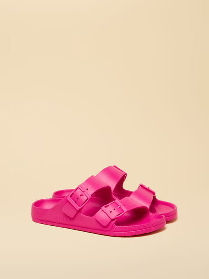 Joules Sunseeker Pink EVA Double Buckle Sliders