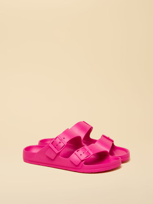 Joules Sunseeker Pink EVA Double Buckle Sliders
