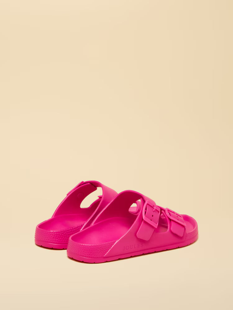 Joules Sunseeker Pink EVA Double Buckle Sliders