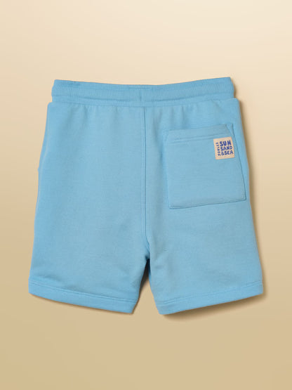 Joules Sundaze Sweat Shorts in Light Blue