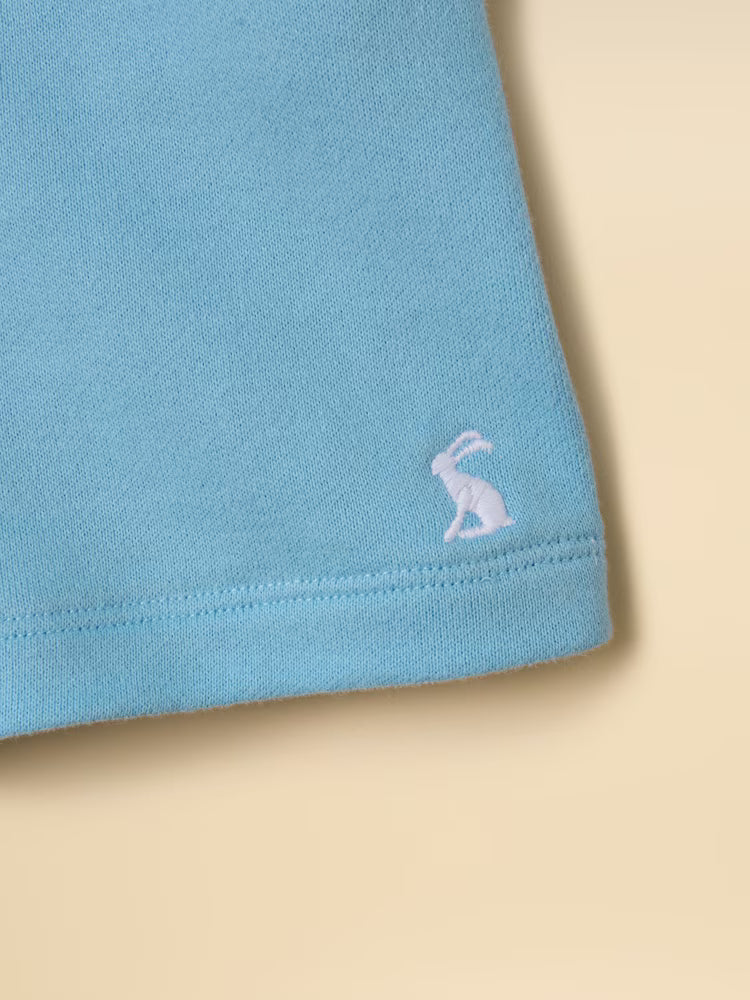 Joules Sundaze Sweat Shorts in Light Blue