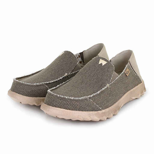 Kick Back Couch Classic in Khaki Woven Canvas