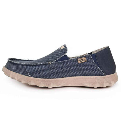 Kick Back Couch Classic in Navy Woven Canvas
