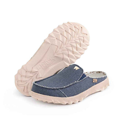 Kick Back Chaise Classic in Navy Woven Canvas