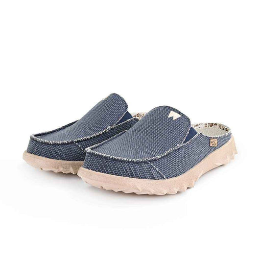 Kick Back Chaise Classic in Navy Woven Canvas