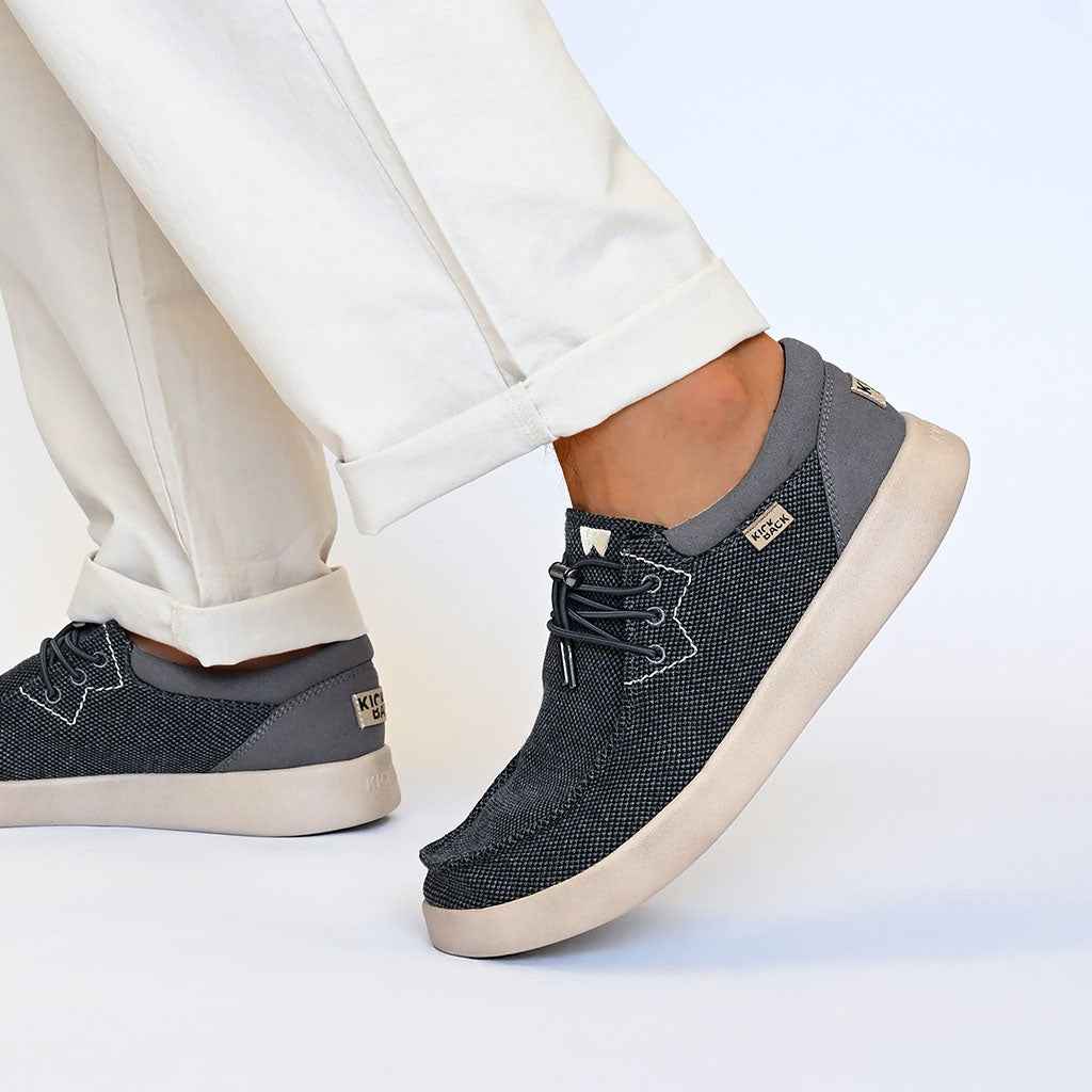 Kick Back Haven Supersoft in Mesh Charcoal Black