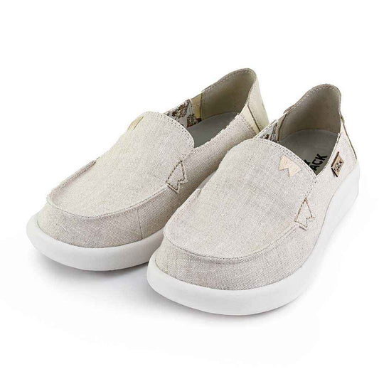 Kick Back Rizzo Linen Shoes in Natural