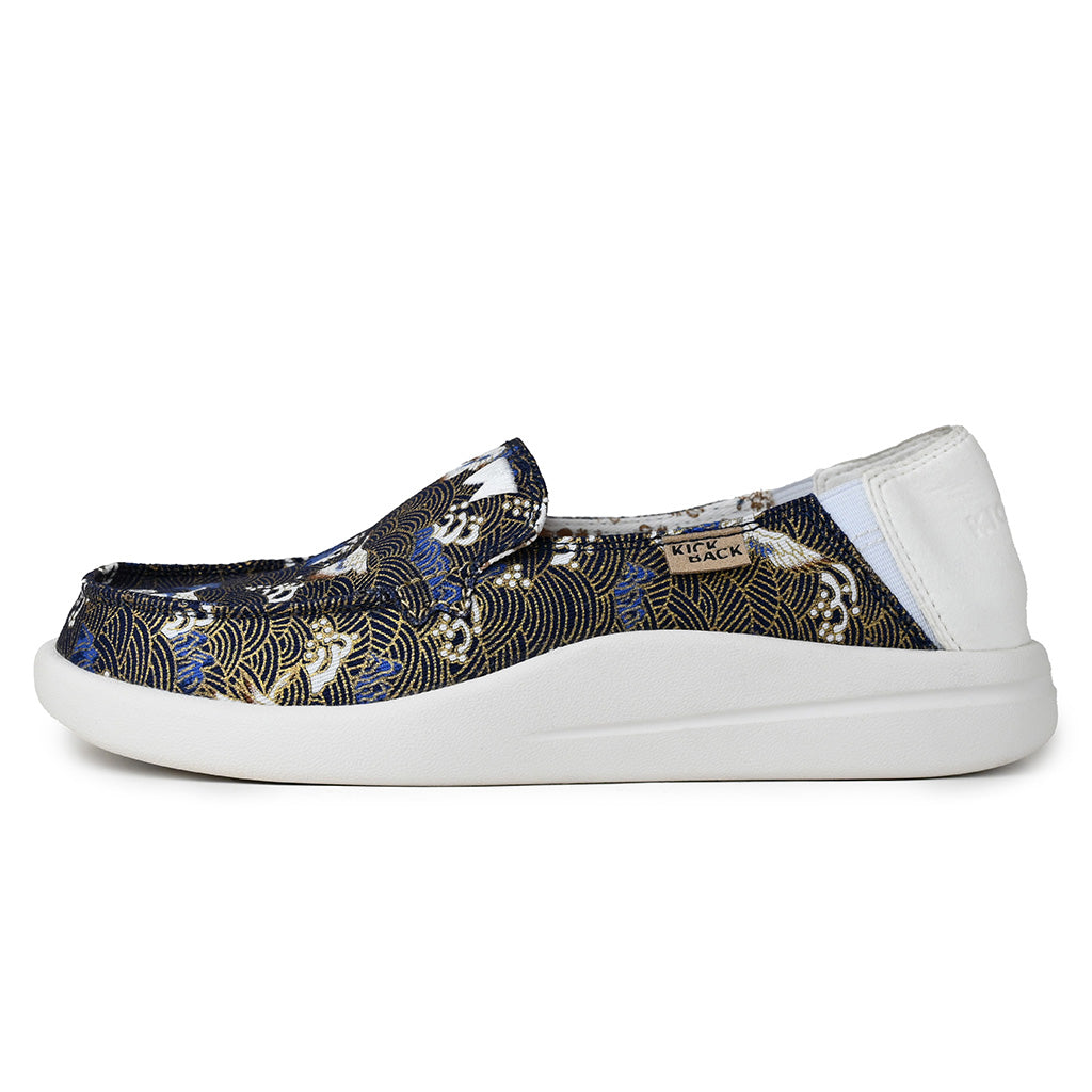 Kick Back Rizzo in Black Oriental Linen