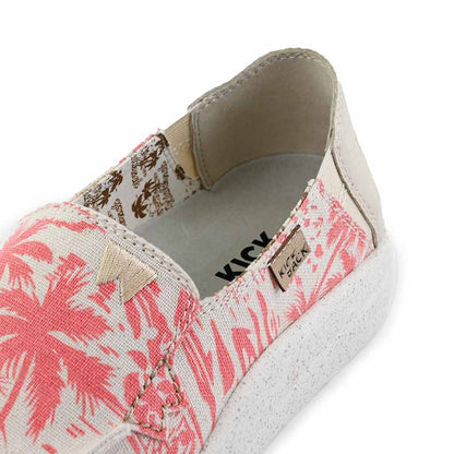 Kick Back Rizzo Linen Pink Beach Print