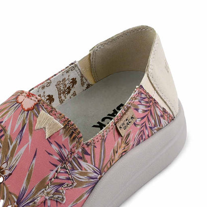 Kick Back Rizzo Linen Hibiscus Print