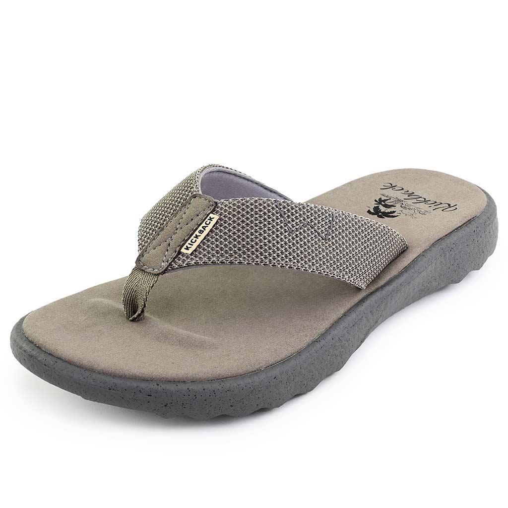 Kickback Koloa Flip Flops in Brown/Charcoal