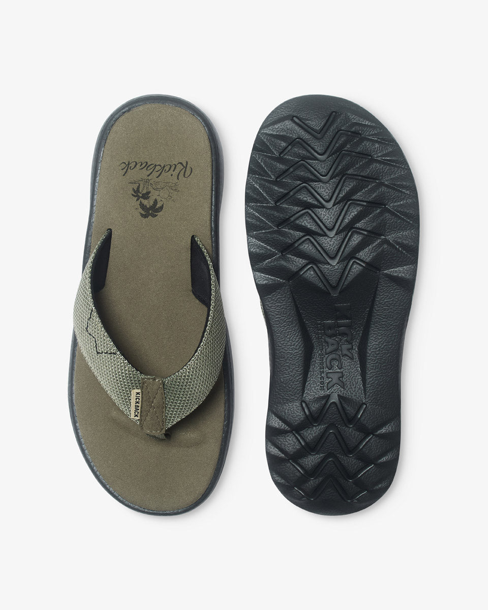 Kick Back Koloa Flip Flop Khaki/Black