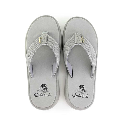 Kickback Koloa Flip Flops in Grey/Grey