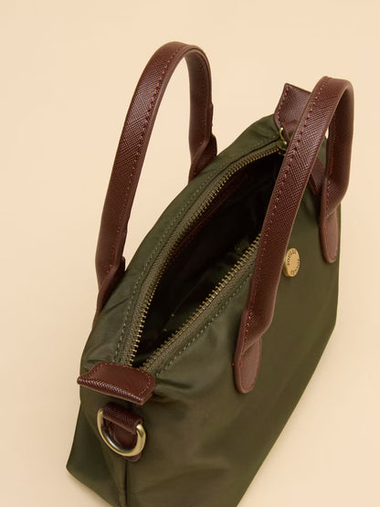 Joules Mini Crossbody Handbag in Khaki Green