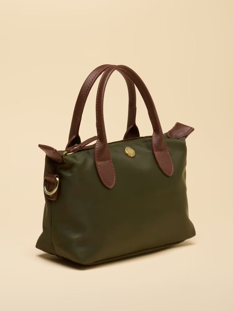 Joules Mini Crossbody Handbag in Khaki Green