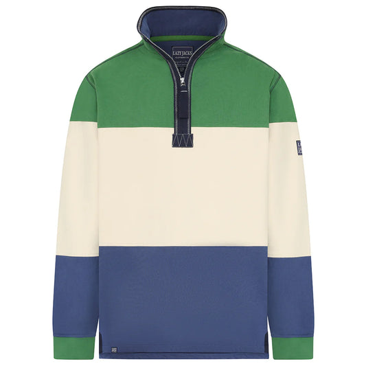 Lazy Jacks Colour Block Sweatshirt in Fairway