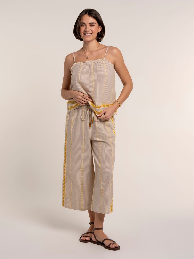Brakeburn Fernanda Cropped Beach Pants