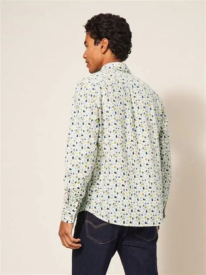 White Stuff Antique Printed Shirt in Natural Multi