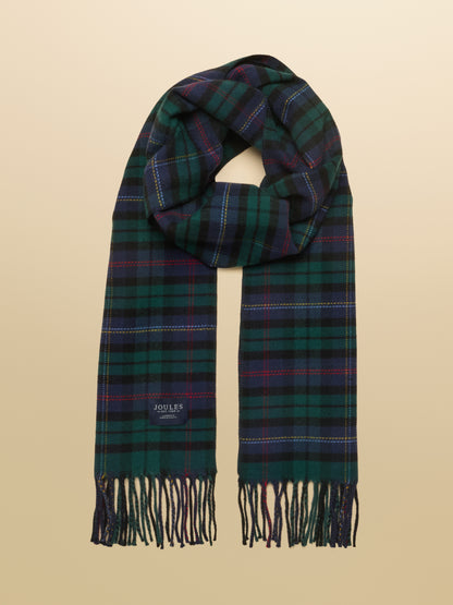 Joules Langtree Scarf in Navy Check