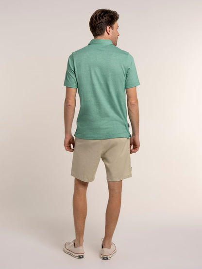 Brakeburn Sandown Micro Stripped Polo in Green