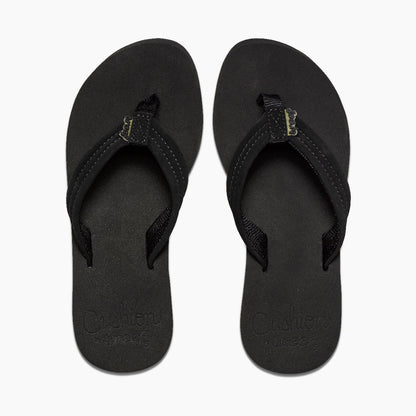 Reef Cushion Breeze Flip Flops in Black/Black