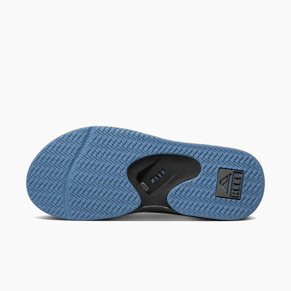 Reef Fanning Flip Flops in Grey/Light Blue