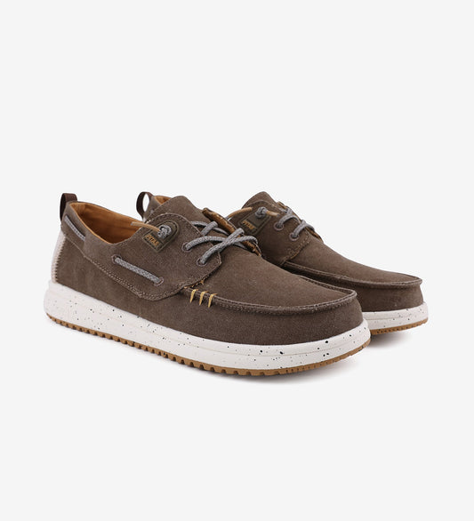 Walk in Pitas Byron Ultralight Boat Shoes in Taupe