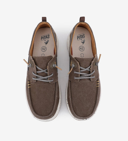 Walk in Pitas Byron Ultralight Boat Shoes in Taupe
