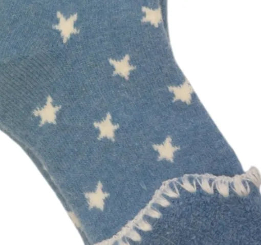 Jess and Lou Cornflower Cuff Cosy Socks