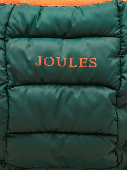 Joules Carin Boys Dark Green Showerproof Padded Coat