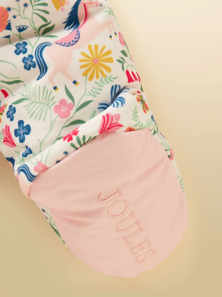 Joules Baby Padded Pink Zip Through Pramsuit