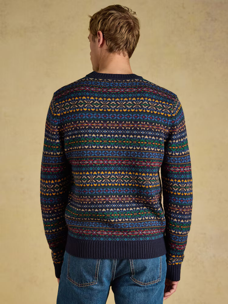 Joules Multi Fair Isle Crew Neck Jumper